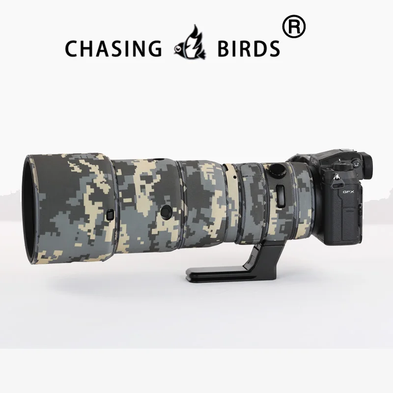 CHASING BIRDS Camouflage Lens Coat for FUJI Fujifilm GF 500 mm F5.6 R LM OIS WR elastic Waterproof and Rainproof Lens Protective