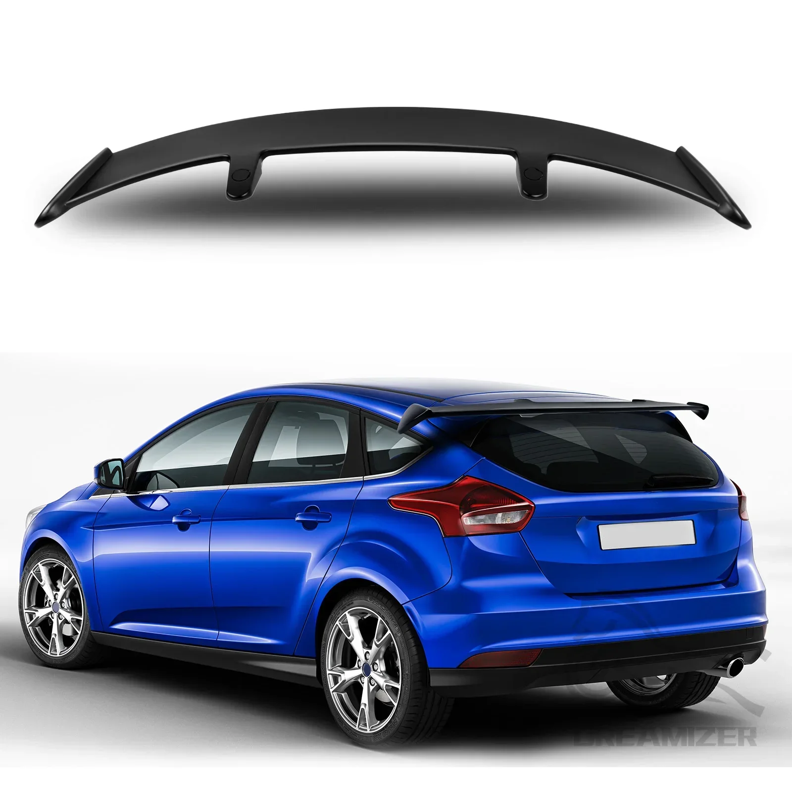 

Universal Hatchback SUV Cars Rear Roof Trunk Lid Spoiler Wings 130CM Fit Mostly Vehicle ABS Black Carbon Accessories Parts