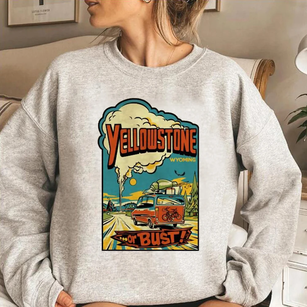 Sudaderas con capucha de Yellowstone para mujer, ropa gráfica de invierno, sudaderas Kawaii para mujer