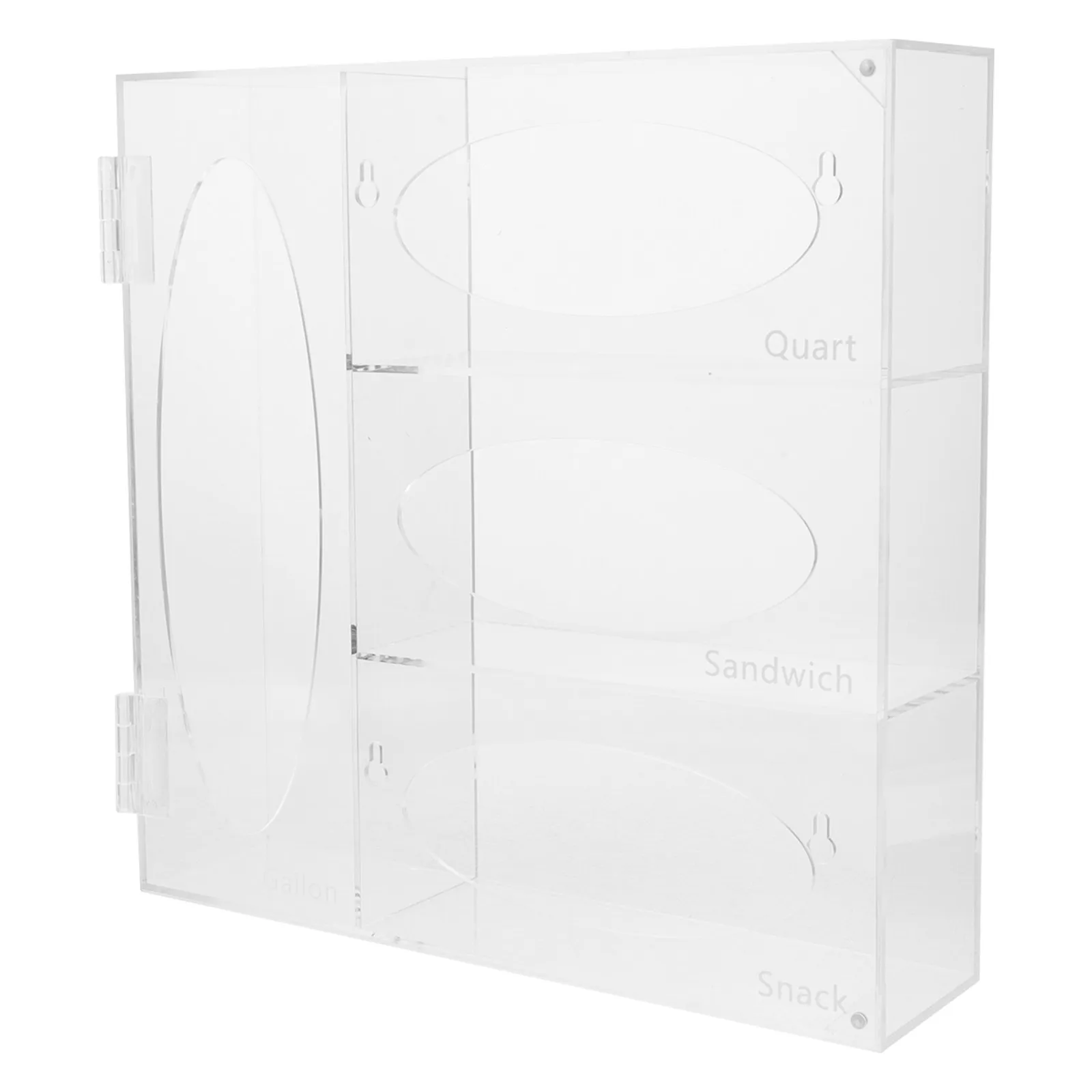 1 set Storage Organizer Box Tool Plastic Case Halloween Christmas New Year Wall Mount Mask Dispenser Acrylic