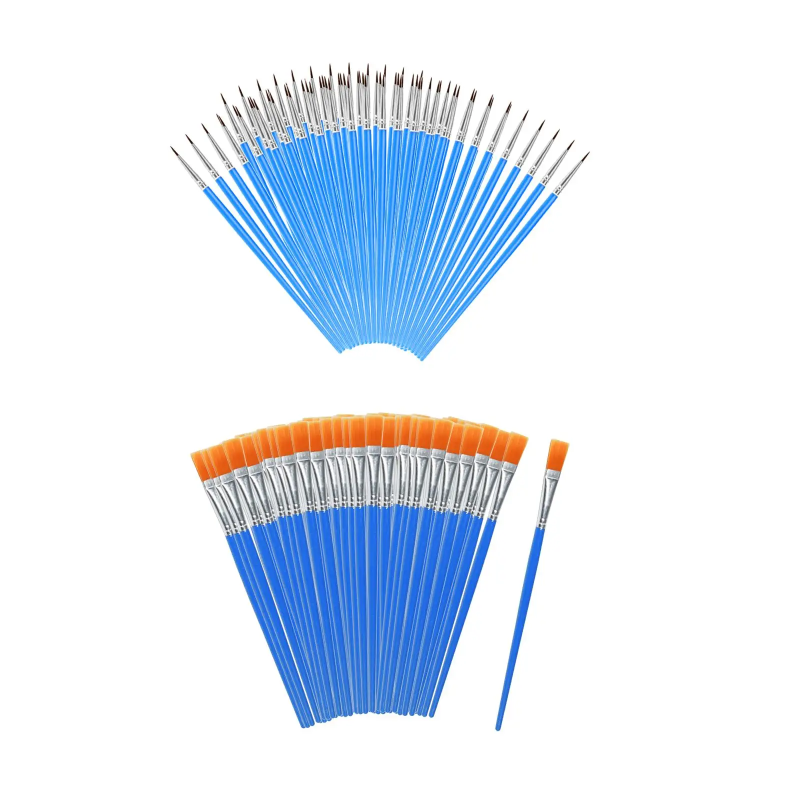 

100 Pieces Fine Detail Brushes Detail Paint Brushes for Miniature Detailing Acrylic Painting Sculpting Canvas Painting Nail Art