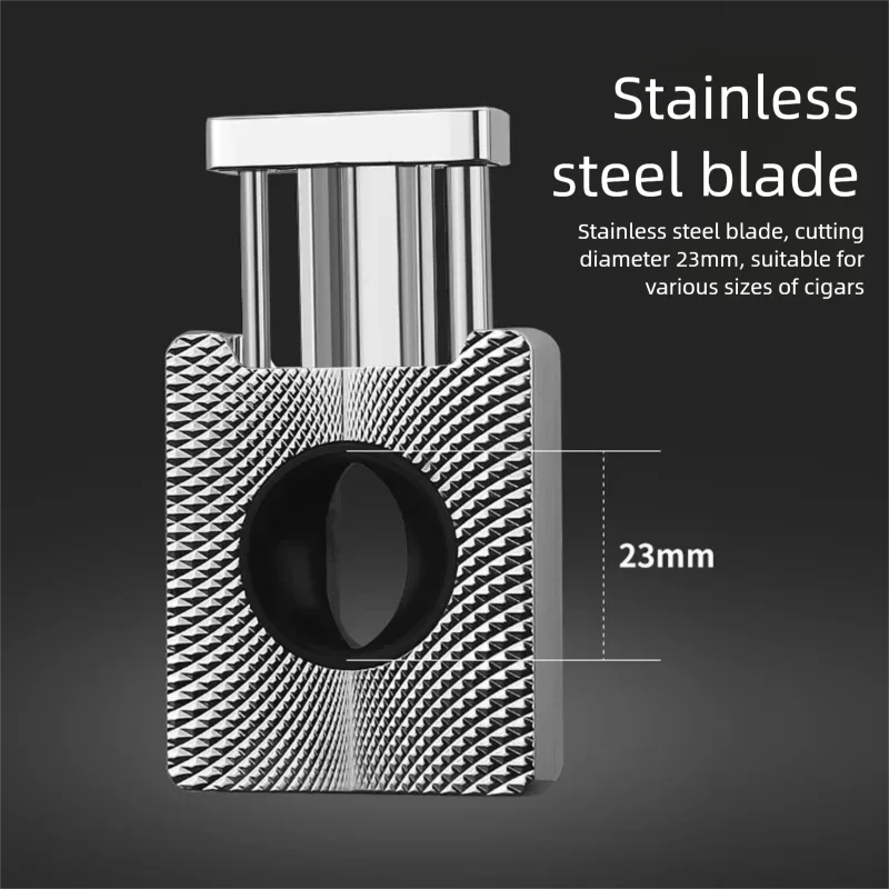 V-Cut Cigar Scissors | Spring-Loaded Metal Cigar Cutter | Portable & Sharp