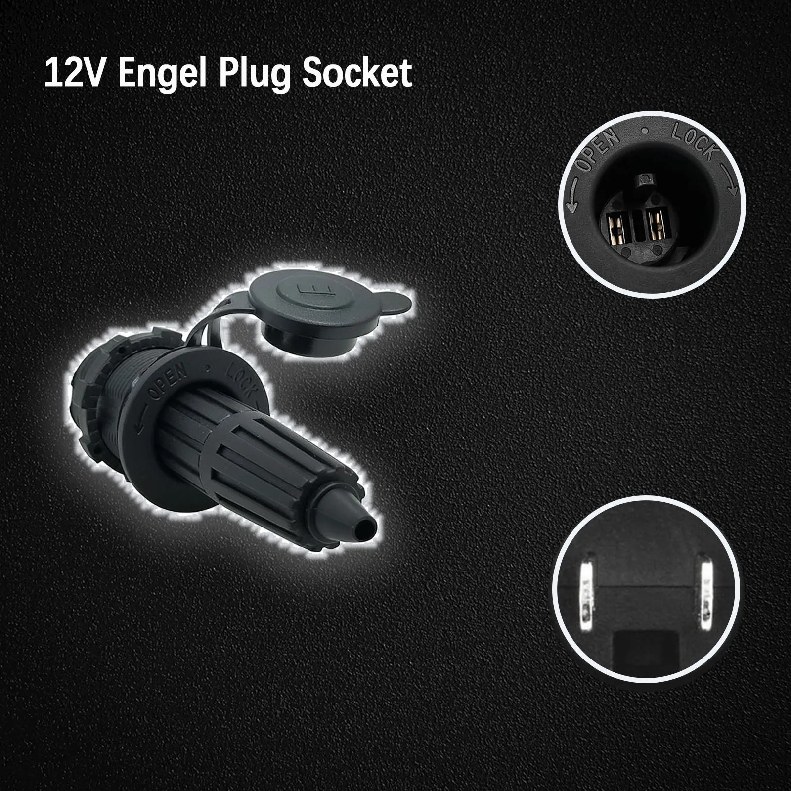 12V 20A 24V 15A Flush Mount Engle Power Fridge Socket With Engel Plug for  Car 4x4 Off Road Camper Trailer Caravan