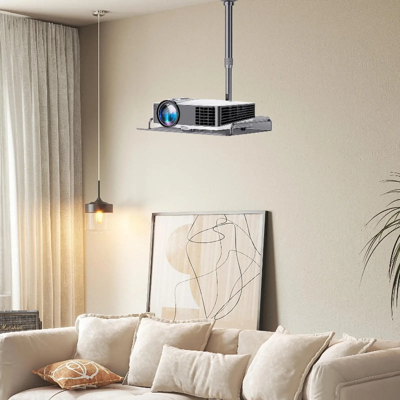 Projector Ceiling Mount Tray Camera Projector Support Bracket Installation Stand Wall Mount for Video Conferencing Home Office