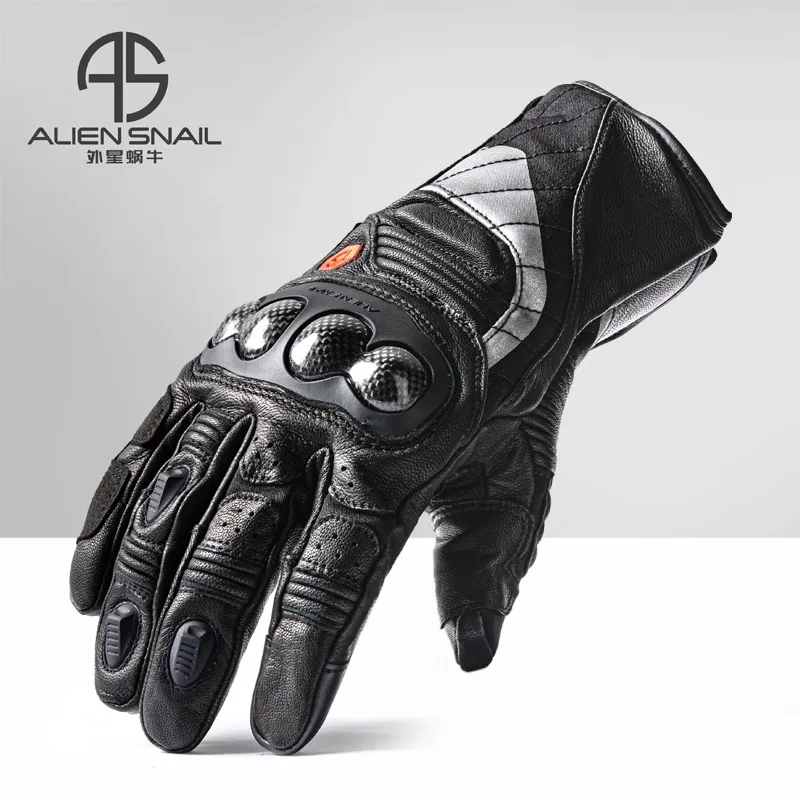 Autumn and Winter Motorcycle Gloves Motorcycle Windproof Gloves Four Seasons Tensile Carbon Fiber Gloves Warm Wear-resistant