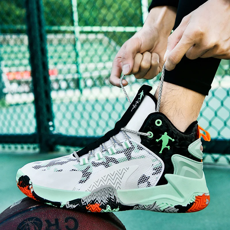 Hot Brand Men Basketball Shoes Street Basketball Culture High Top Sneakers Men Training Shoes Athletic Men's Basketball Sneakers