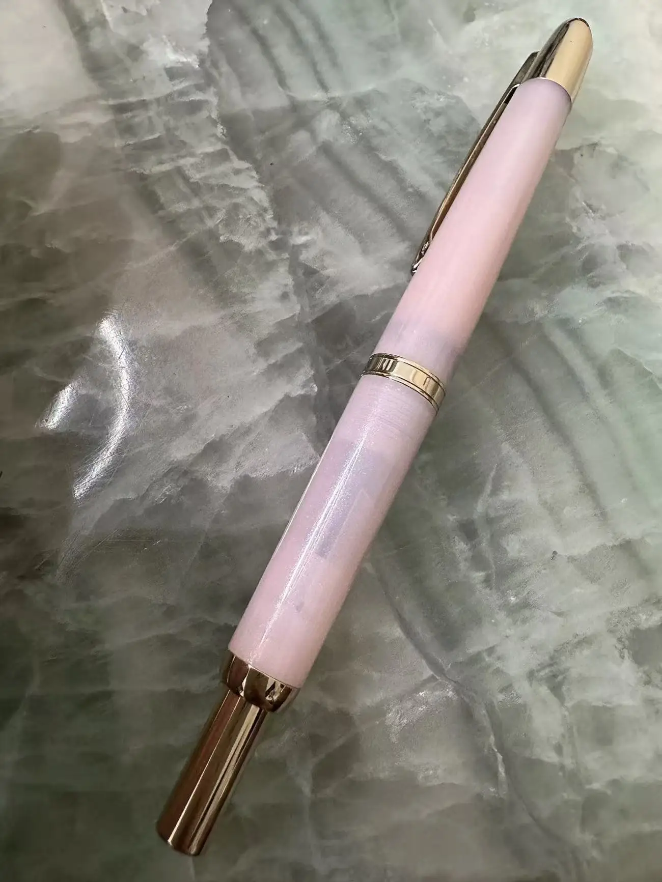 

Limited Color! JINHAO 20 Pink Gold Clip EF F Nib Resin Press Fountain Pen Ink Pens School With Converter Gift Office Stationery