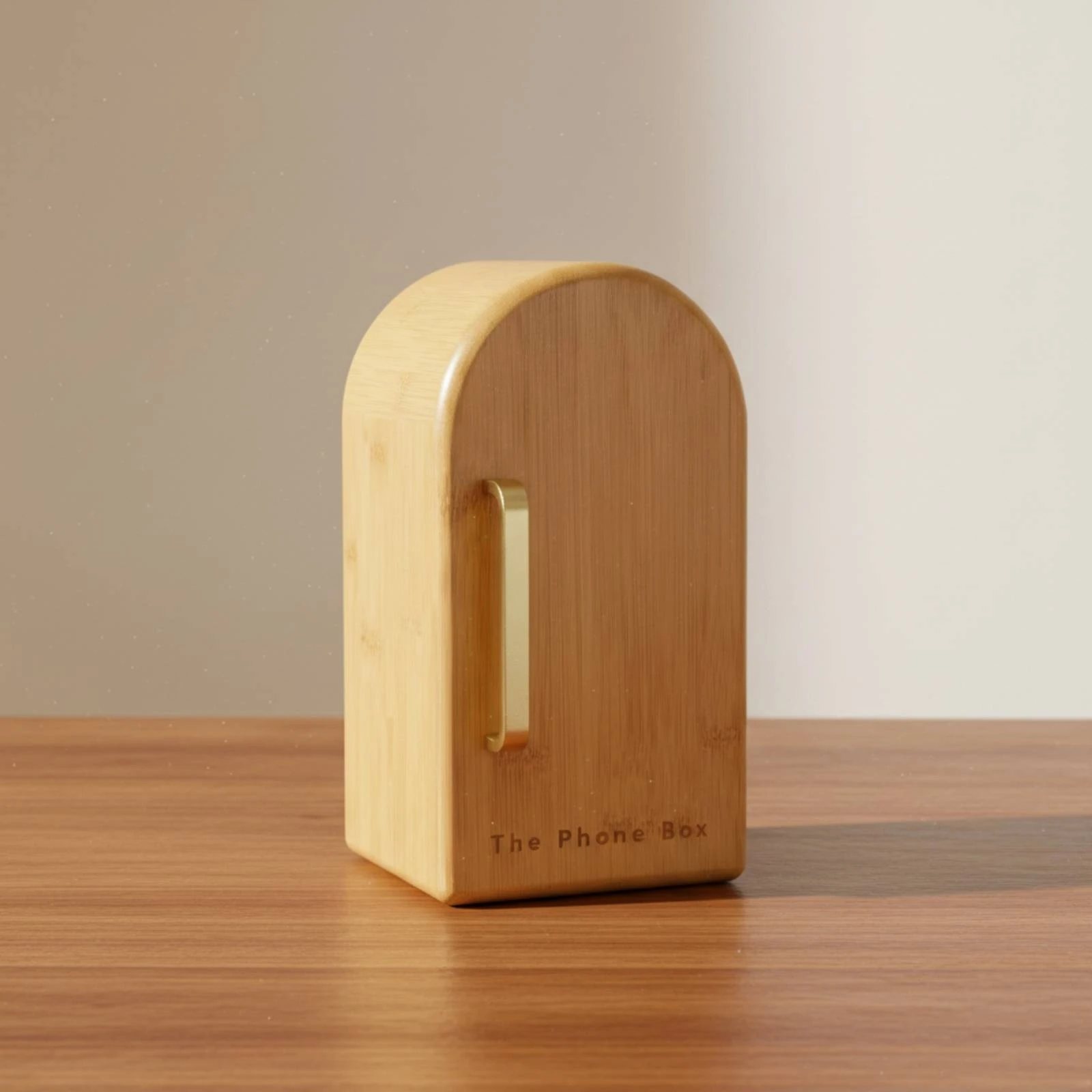 

Phone Organizer Box with Door Wooden Phone Holder Box Sturdy for Office Desk