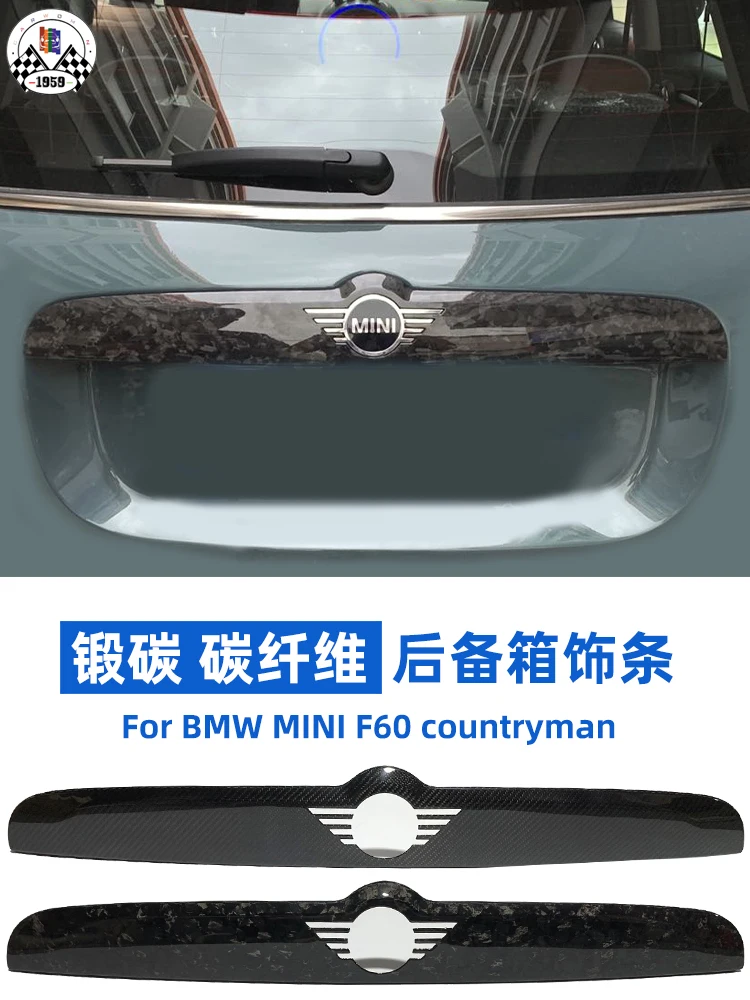 Brand New Carbon Fiber Material Normal Fogred Boot Handle Cover Trumk Trim Accessories For Mini Cooper F55 F56 F57 F60