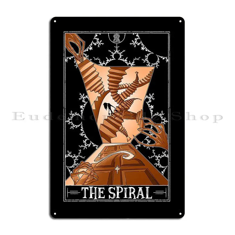 the spiral tarotesque dark Metal Sign Pub Party Wall Decor create Wall Decor Tin Sign Poster