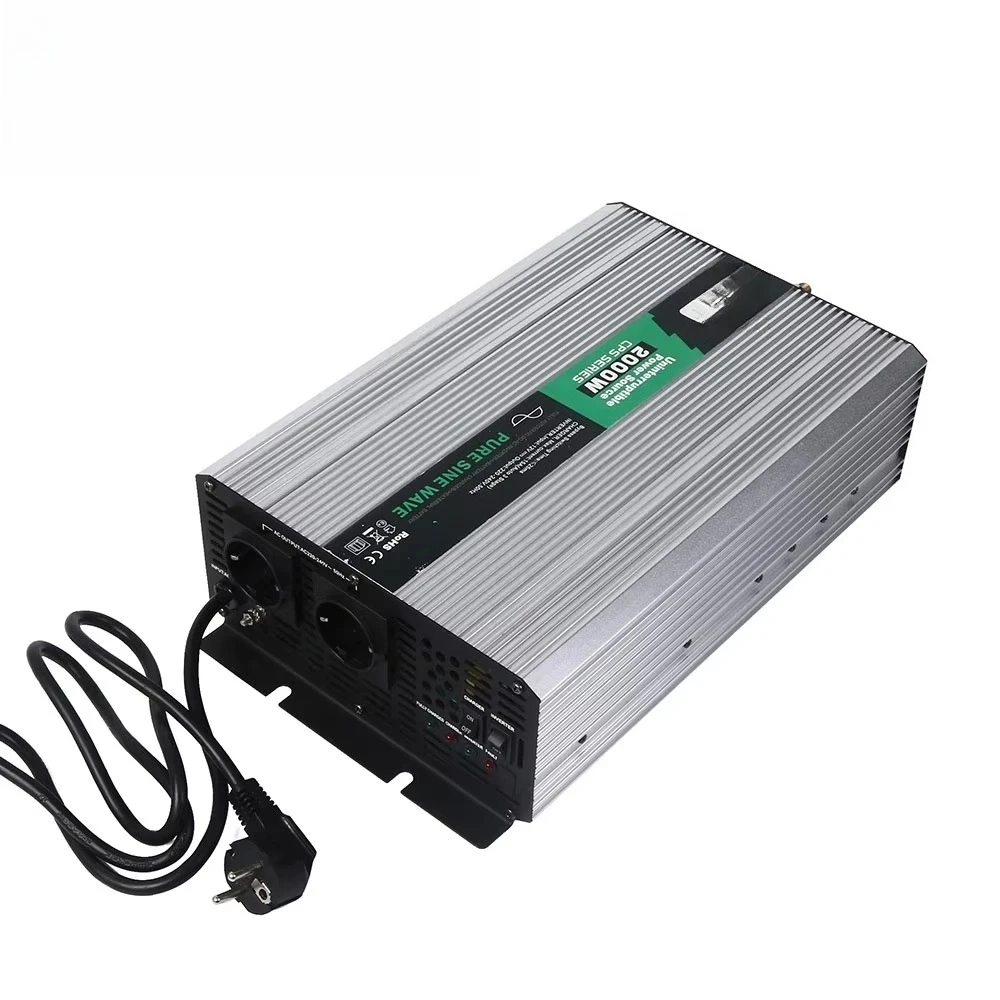Hot Sale Pure Sine Wave Inverter with Battery Charger 2000 W 12VDC 24VDC 220VAC