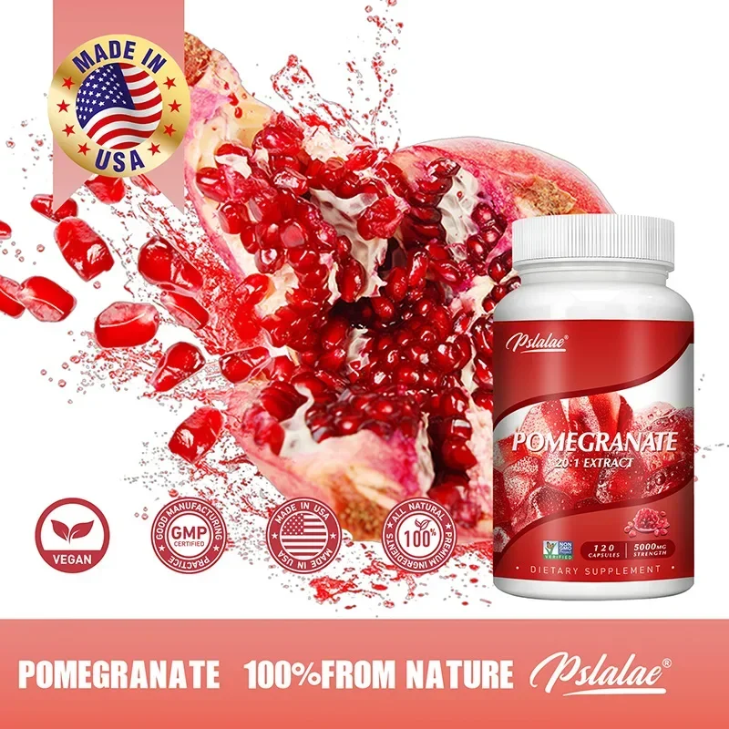 Pomegranate - Supports Heart, Joint, Bone & Brain Health, Antioxidant, Made in The USA