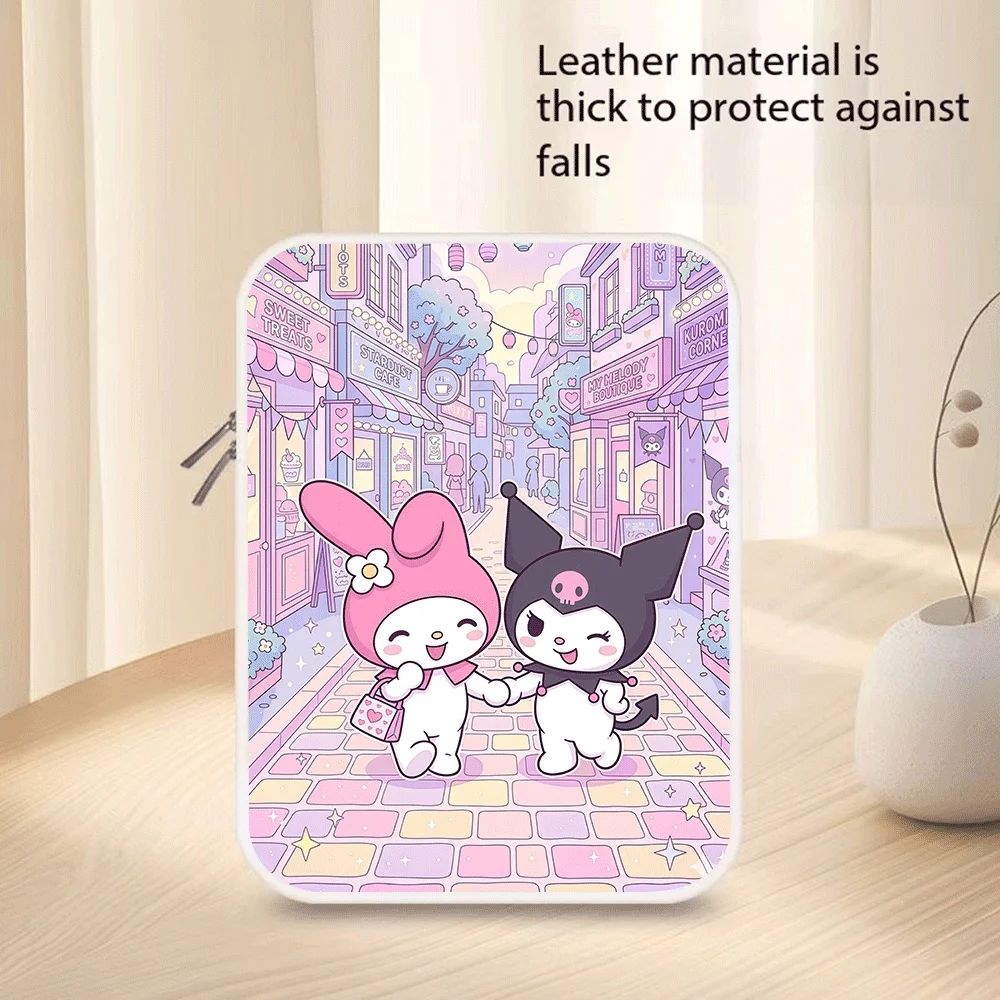 

Cartoon Storage Bag Hello Kitty Kuromi My Melody 10 11 12 13 14 15 Inch Pu Tablet Bag Laptop Sleeve Bag for Macbook Holiday Gift