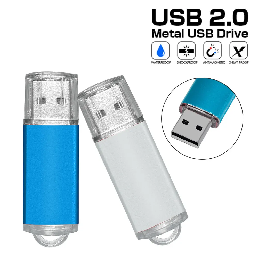 미니 펜 드라이브 USB 플래시 드라이브, 금속 USB 2.0 플래시 드라이브 메모리 카드, USB 스틱, 4GB, 8GB, 16GB, 32GB, 64GB, 128GB