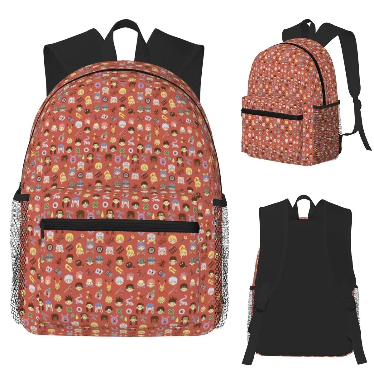 Cartoon Anime Hunter X Hunter Student Backpack School Bag Hiking Travel Daypack for Boys Girls Fashion Bookbag Shoulder Bags