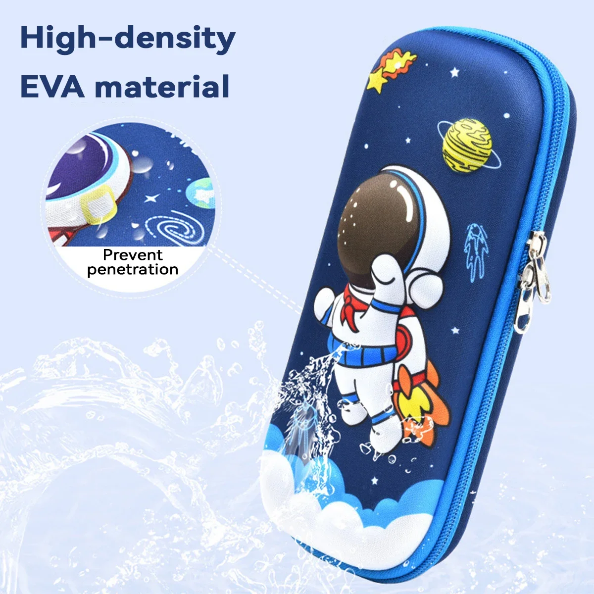 Cartoon 3D Pencil Case Kawaii Large Capacity Waterproof Pen Bag Cute Stationery Storage Box for Boys Girls School Supplies