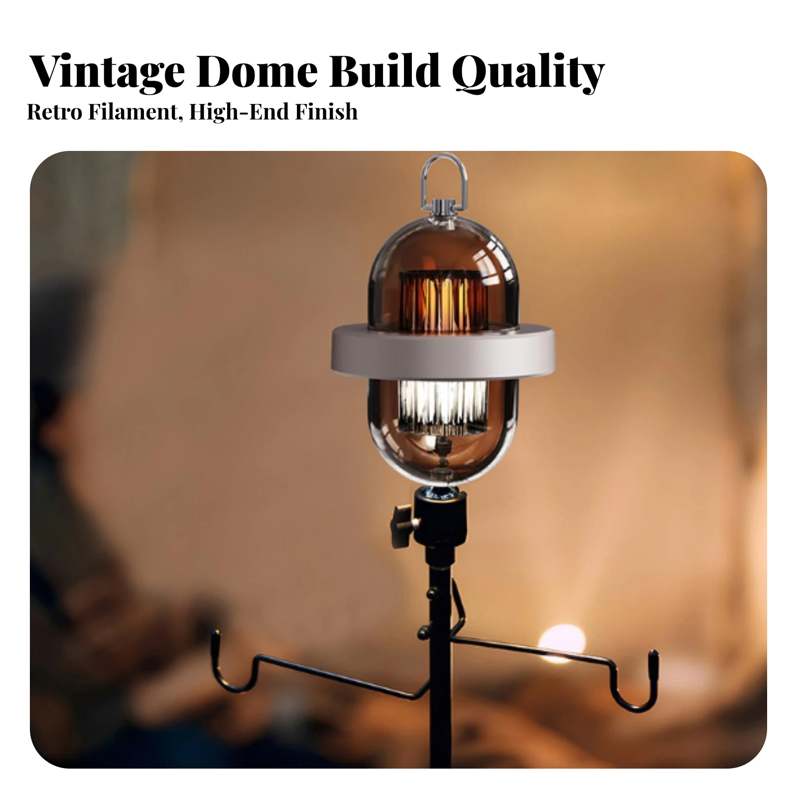 Portable Lantern Rechargeable Outdoor Lantern Ambient Sound Light Compact Ambient for Campers, Camping, Tents