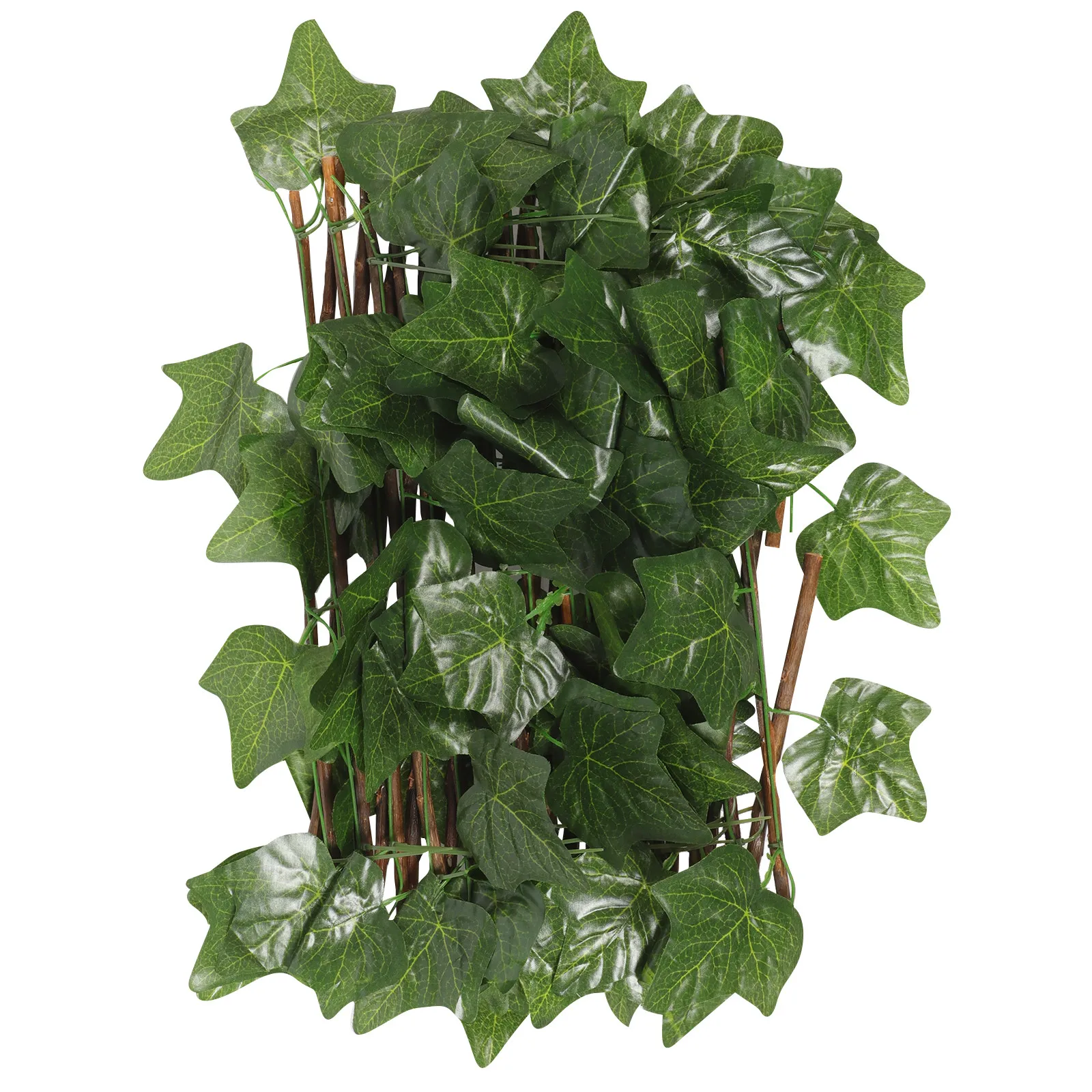 Artificial Green Leaves Wall Artificial Trellis Screening Simulated Leaf Fence Balcony Garden Decoration Privacy Screen
