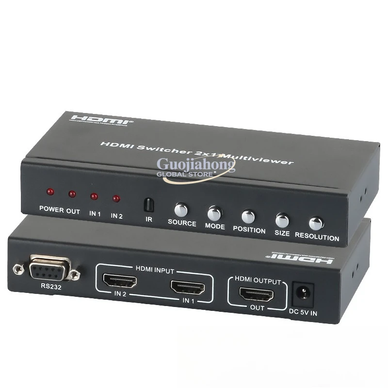

HDM & I seamless switcher 2 in 1 out screen splitter 2 screen splitter PIP left and right central control
