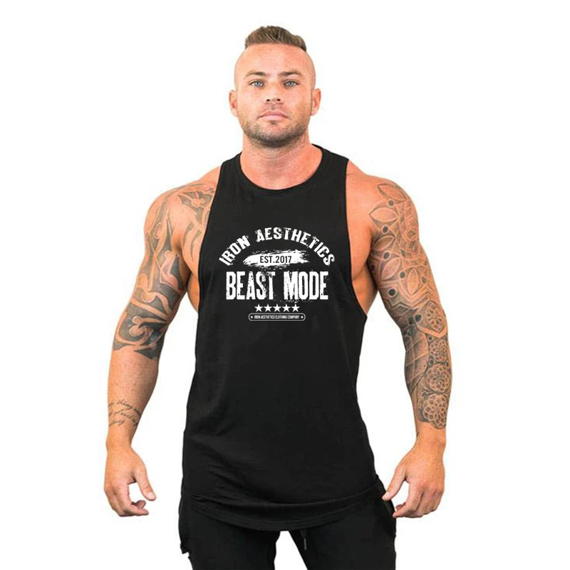 Muscular Stringer Men's Vest Gym Shirt Sleeveless Sweatshirt Vests Fitness Clothing T-shirts Suspenders Man Clothes Top Tops