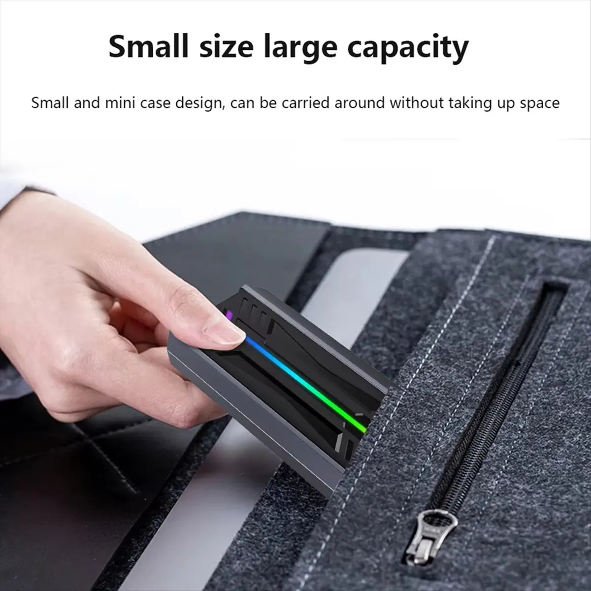 N86R External Nvme M2 SSD Enclosure M.2 NGFF NVME Dual Protocol Solid State Drive Case Supports M.2 NGFF 2230/2242/2260/2280