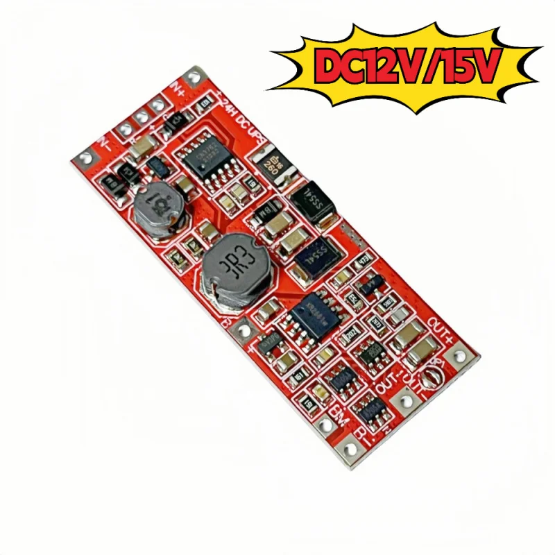 

24W DC UPS Power Module with Battery Charging, Boost, and Protection, Supports 7.4V-8.4V Lithium Batteries, Peak Power 30W