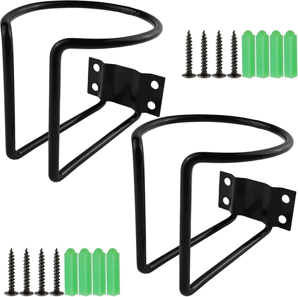 

2PCS Stainless Steel Cup Holders with Black Coating for Boat Truck RV