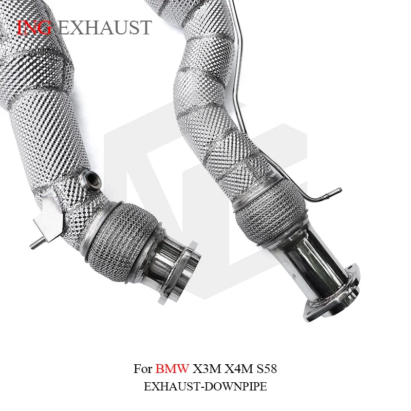 ING Performance exhaust Catalytics Downpipe for BMW X3M X4M 3.0T S58 Muffler Engine Header cylinder Power Convert Escape System