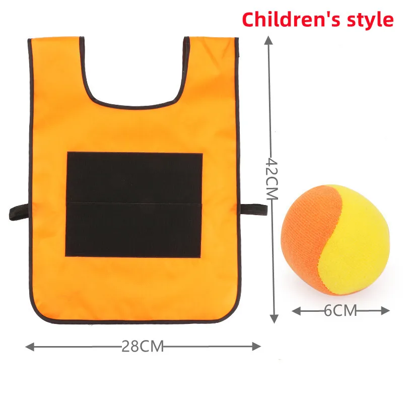 Sticky Jersey Outdoor Sports Toy Kindergarten Vest Sticky Ball Parent-Child Interaction Outdoor Play Throwing Toys For Children