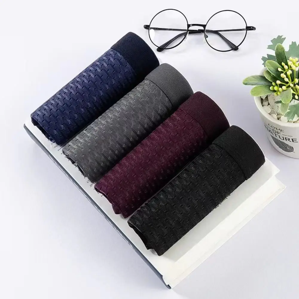 

4PCS Low Waist Men Mesh Panties Oversize Briefs Male Thin Panties Male Lingerie Elastic Ice Silk Triangle Underwear Men