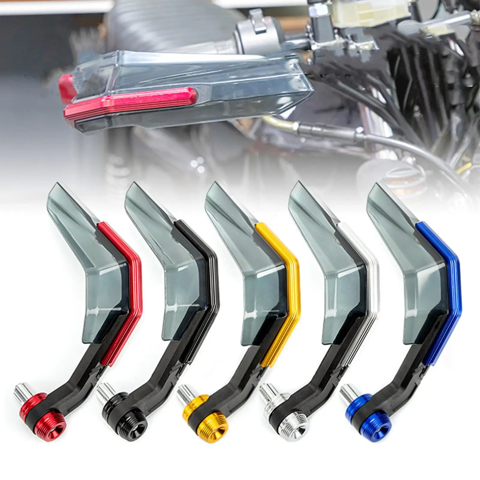 

Motorcycle Handguards Windproof Handlebar Shield Universal CNC Aluminum Protector for