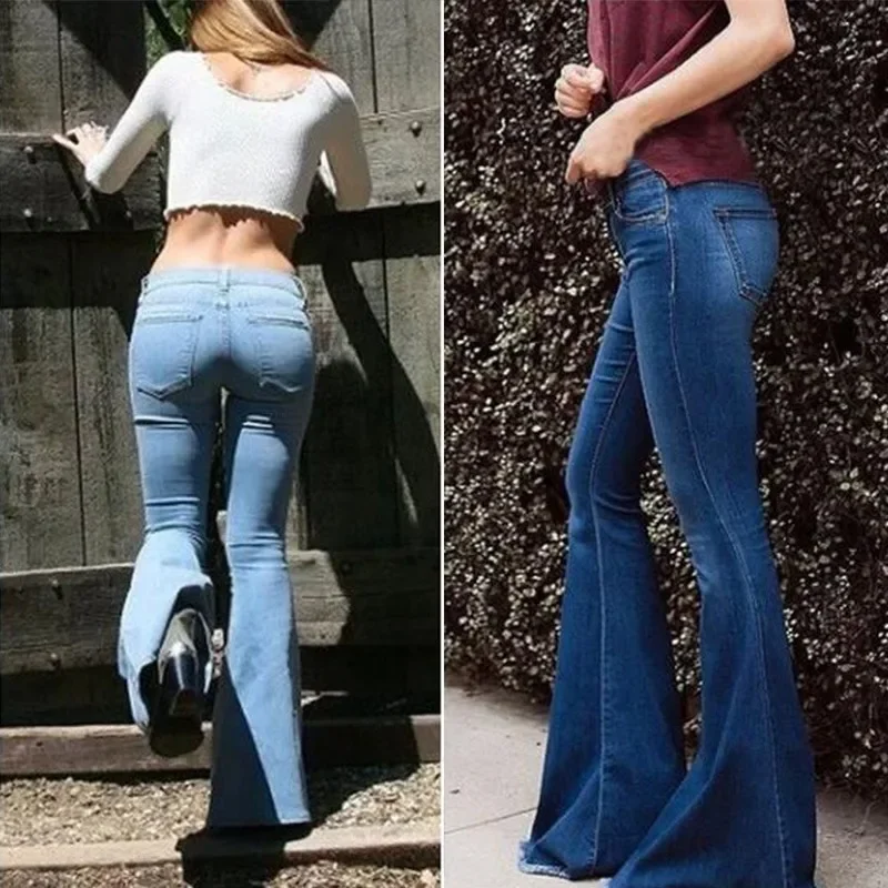 2021 Autumn and Winter Women's High Waist Jeans Women Fashion Retro Solid Sexy Plus Size Streetwear Fringed Wide Leg Trousers