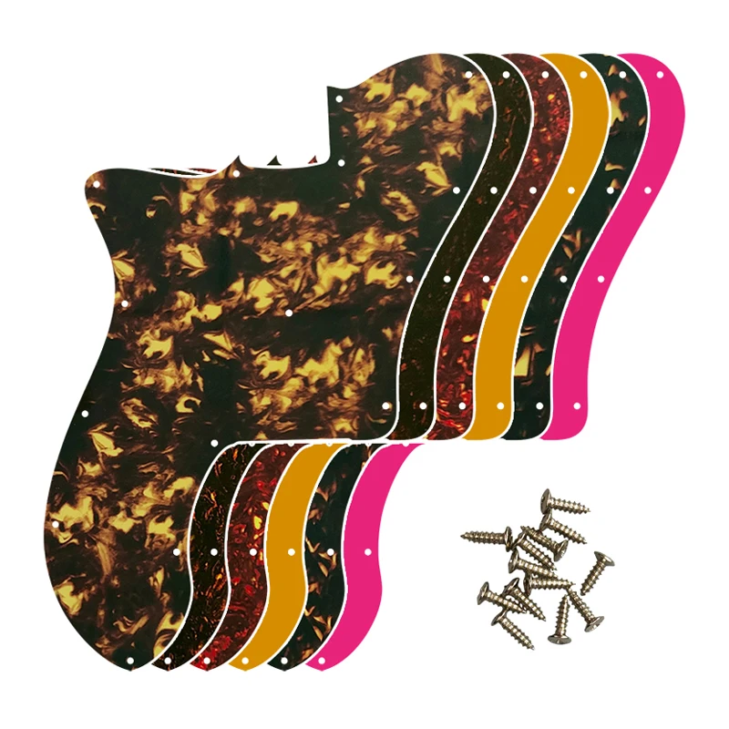 Pleroo Custom Guitar Parts - For Left Hand US FD 72 Tele Deluxe Reissue Guitar Pickguard No Pickup Blank Multicolor Choice