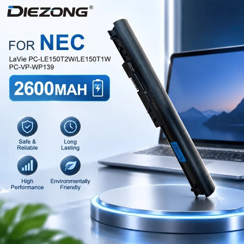 Laptop Battery PC-VP-WP139 2600mAh for NEC LaVie PC-LE150T2W PC-LE150T1W Notebook Replacement Battery Stable and Durable