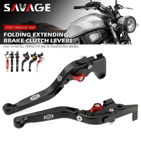 2024 접이식 브레이크 클러치 레버, 야마하 XSR 700 900 2016-2023 XSR900 XSR700 오토바이 조절 가능한 확장형 브레이크 핸들