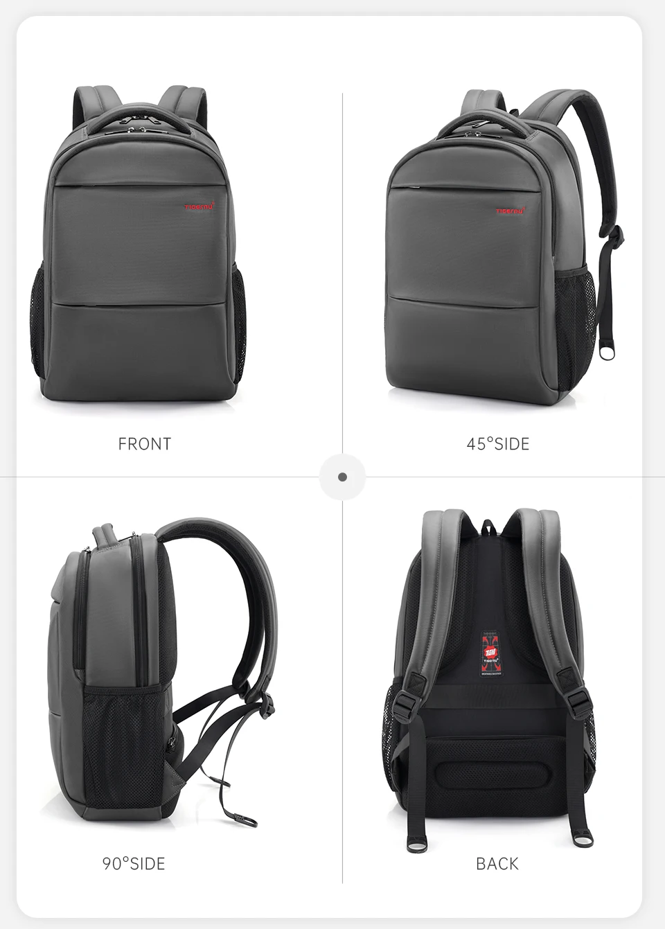 Tigernu Frauen Große Kapazität Casual Reise Rucksäcke Wasserdicht 15,6 "Laptop Rucksack Weibliche Schule Rucksack Mochilas – Detail 18