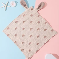 Couette en coton Mulsin pour nouveau-né, freins d'oreille de lapin, double Guaze, serviette pour tout-petits, bavoirs, rot, Everths betant 7