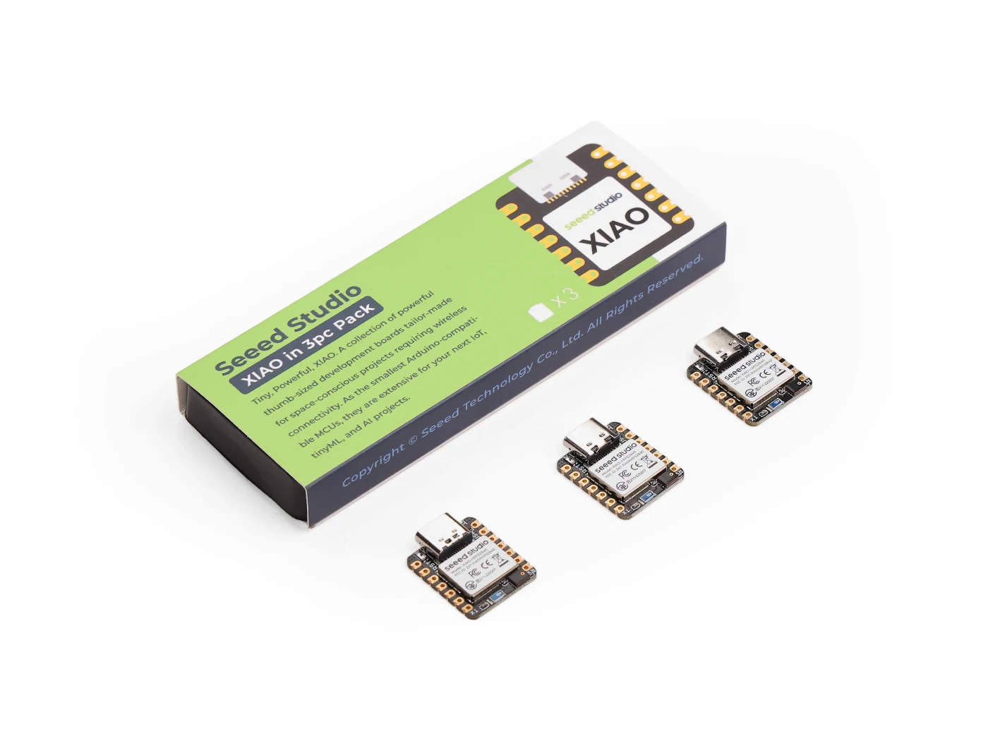 BLE Sense Seeed Studio, TinyML TensorFlow Lite, Microfone IMU, Bluetooth 5.0, nRF52840, XIAO