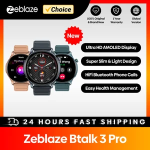 ساعة ذكية Zeblaze-Btalk 3 Pro مع شاشة AMOLED ، بلوتوث ، مكالمات هاتفية ، تتبع الصحة واللياقة البدنية ، شاشة Hi-Fi ، أعلى 6 مبيعات جديدة من Cosmote IPTV - رقم 4