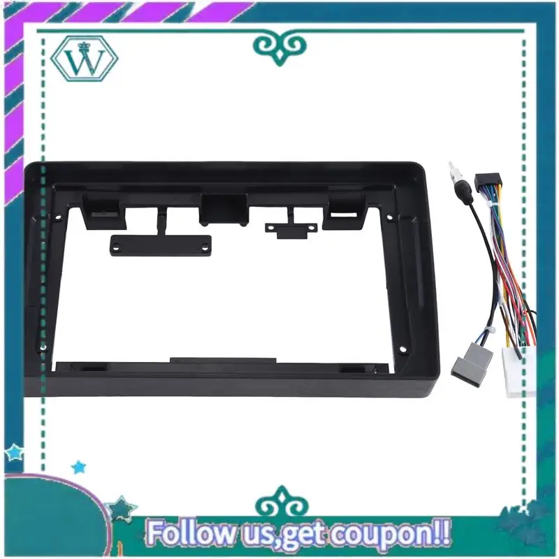 AA92-9 Inch Car Radio Frame For Nissan NAVARA D40 2006-2012 Dash Kit Install Facia Console Bezel Adapter Accessories
