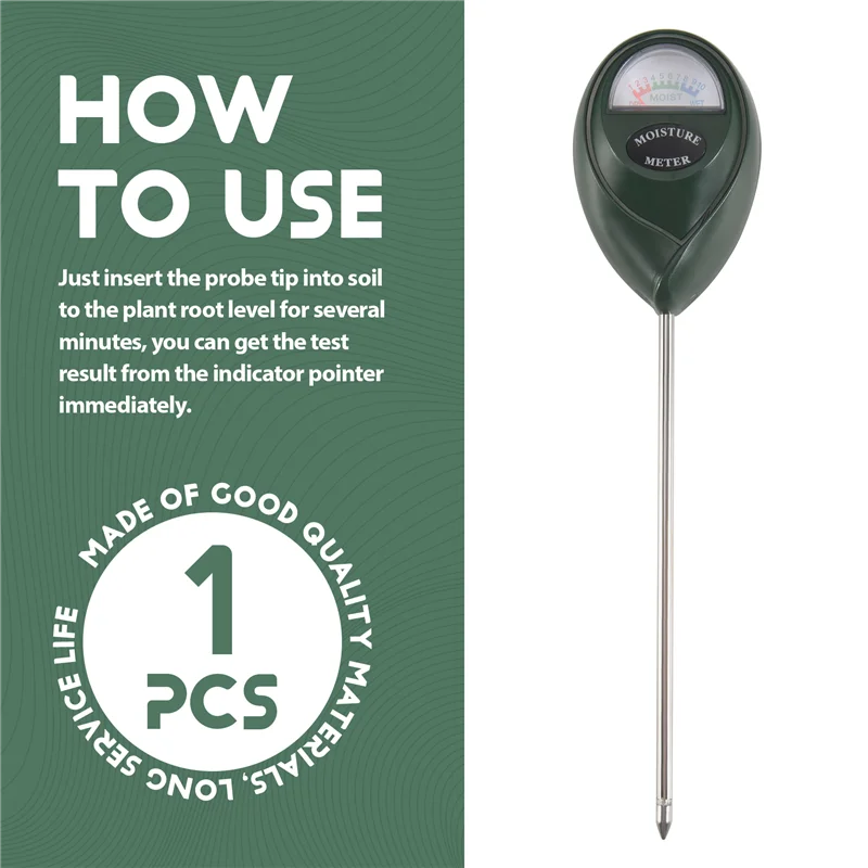 

【Popular】Soil Moisture Meter,Plant Water Meter,Moisture Sensor For Garden, Farm, Lawn Plants Indoor & Outdoor