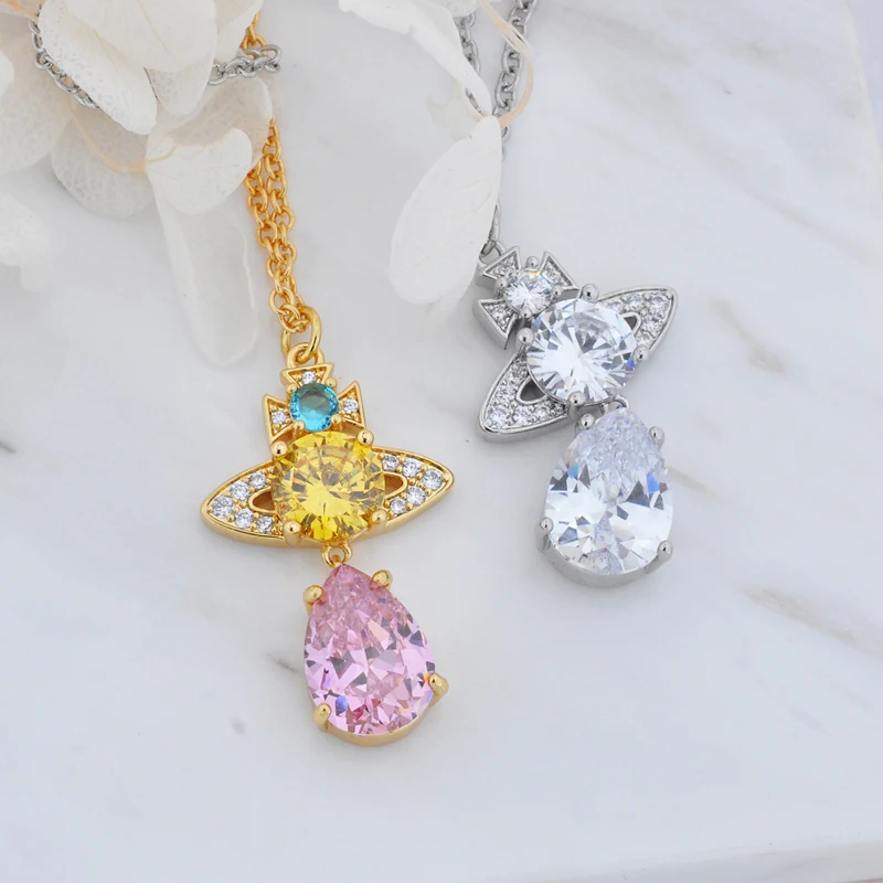 

Подвеска-шарм «Слезы русалки» из стерлингового серебра S925, модное ожерелье, незаменимое украшение для женщин на банкет, подарок на День святого Валентина