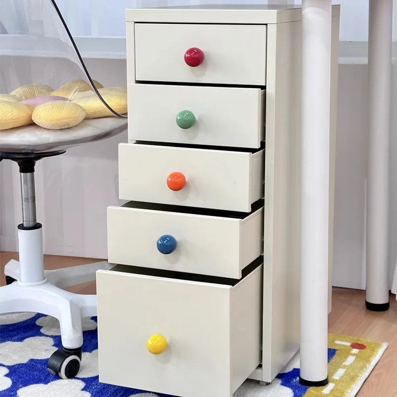 

Color dopamine handle, drawer-type crevice storage cabinet, office under-table storage, multi-layer storage file narrow cabinet