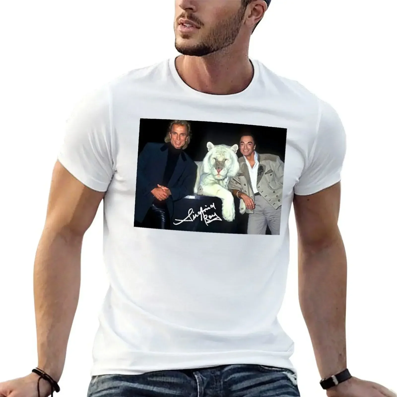 

Siegfried and Roy Magic Essential T-Shirt sports fans anime stuff plain white t shirts men 2025 new model