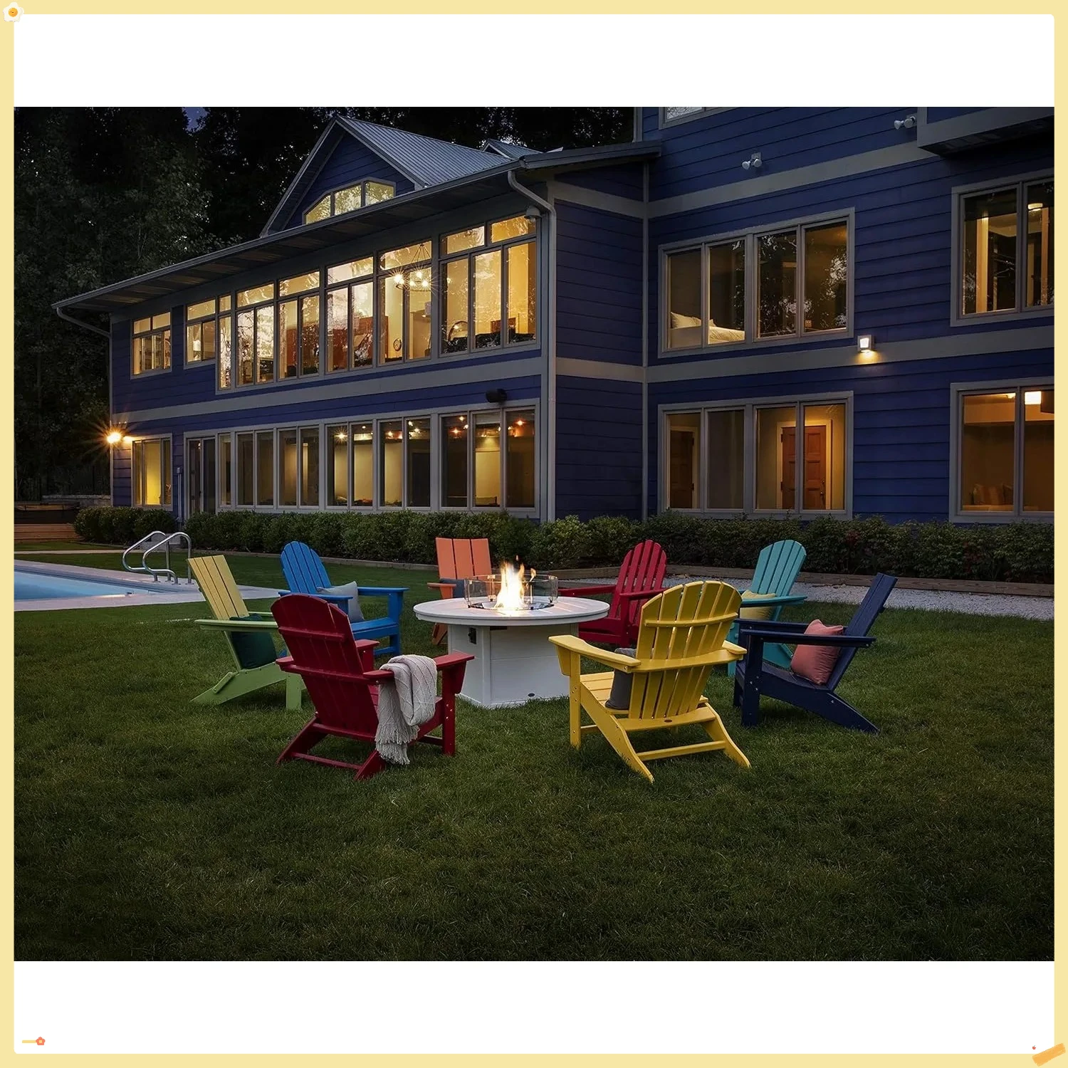 كرسي حديث، سهل التجميع، سهل الحفاظ عليه، أسود 32 بوصة عمق × 29.25 بوصة عرض × 34 بوصة ارتفاع