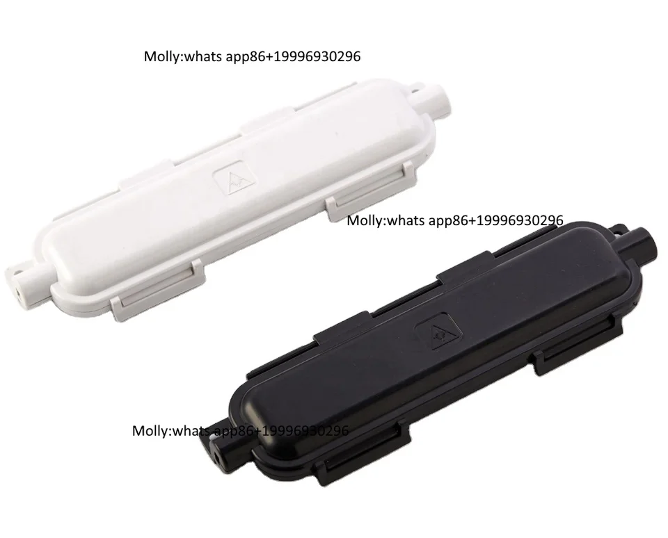 FTTH Drop Cable Splicing Protective Sleeve SC Adapter Connection 1 Core Fiber Optic protection Box  Drop Cable ProtectorFTTH Fib