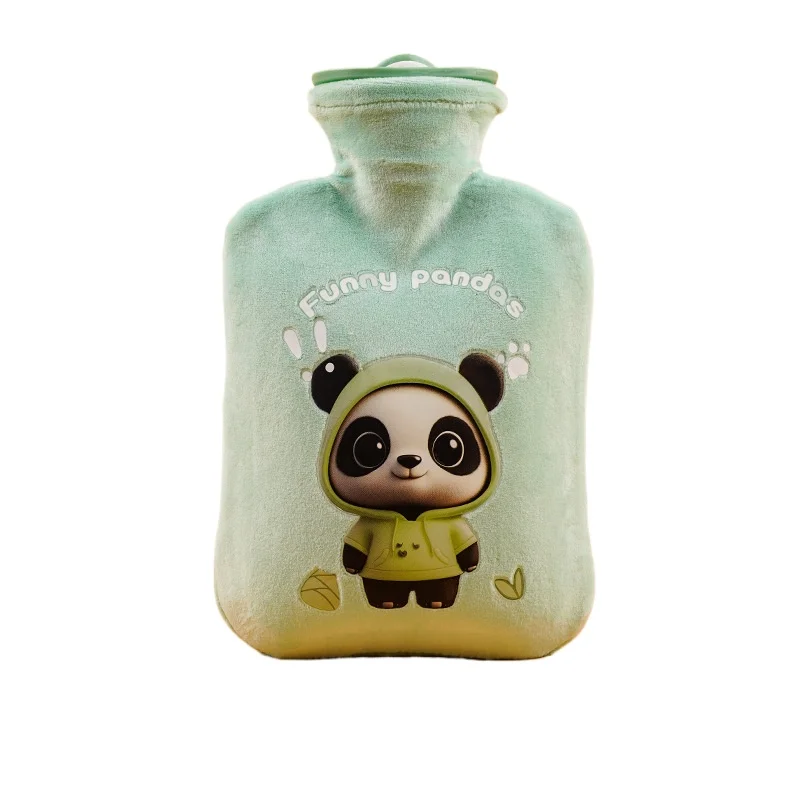 Hot water bag, water filling, cute, warming the stomach, cartoon, plush and warm