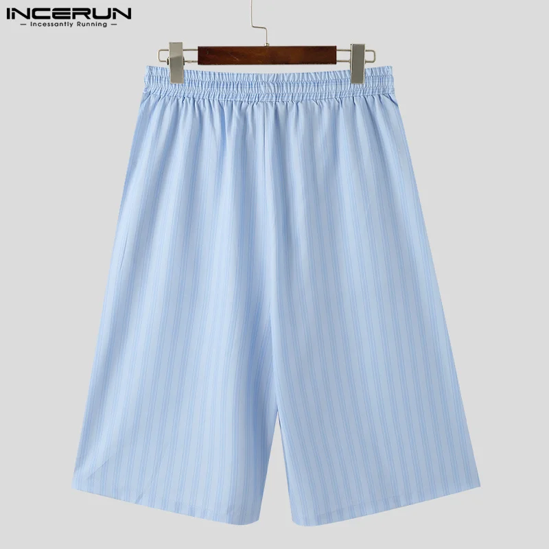 INCERUN-Short à rayures pour hommes, proximité wstring adt, Poches Streetwear, Bas décontractés pour hommes, Mode estivale Shorts de loisirs S-5XL 2024