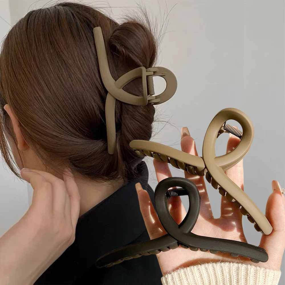 Haarspangen Mode Frauen Acryl Haar Krallen Clips Haar Zubehör Haarnadeln Damen Hairgrip Kopfbedeckung Mädchen Ornamente Krabben Bands