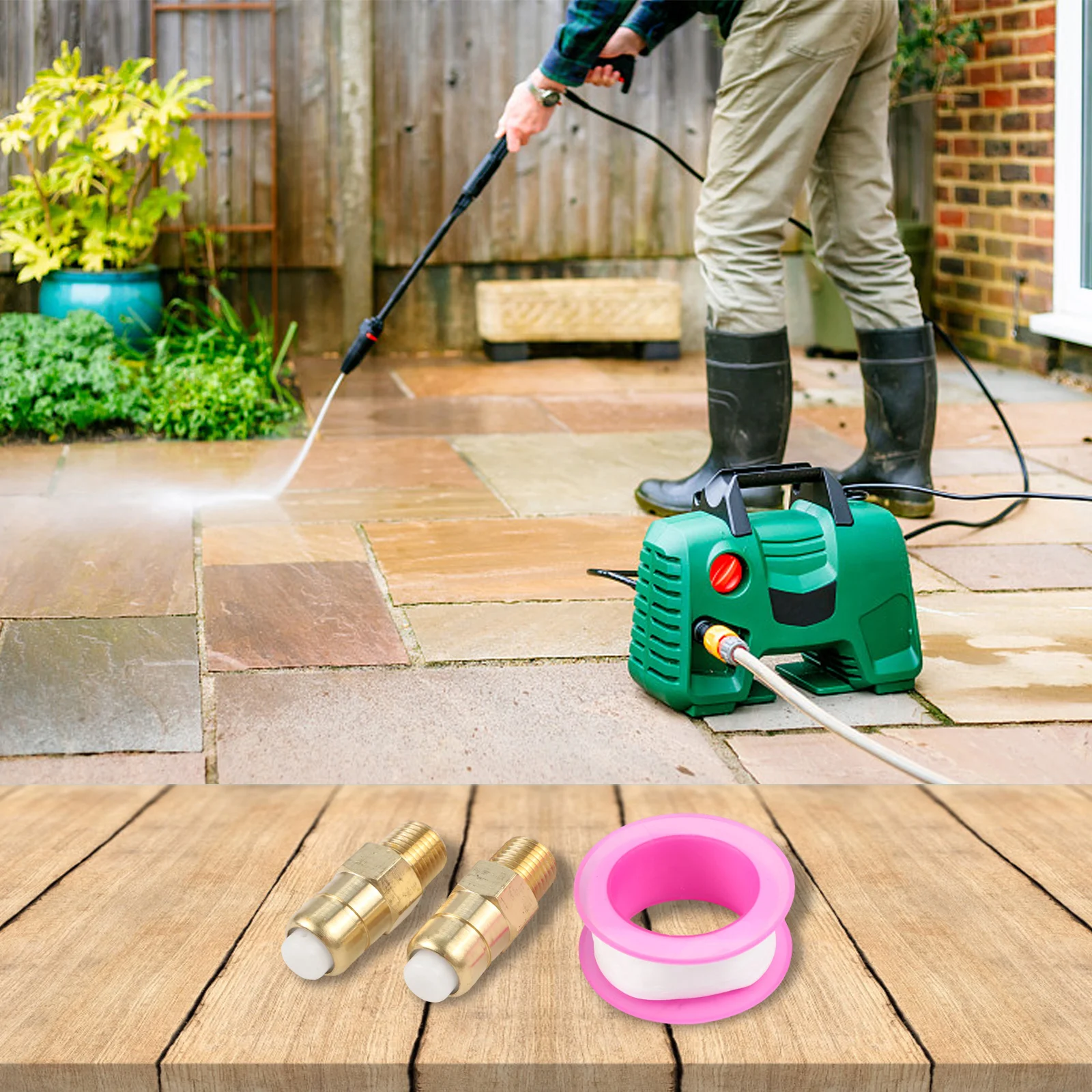 

Pressure Washing Applications Pressure Washer Valve Brass Relief Valve 4.29*1.27cm Compatible With Multiple Brands